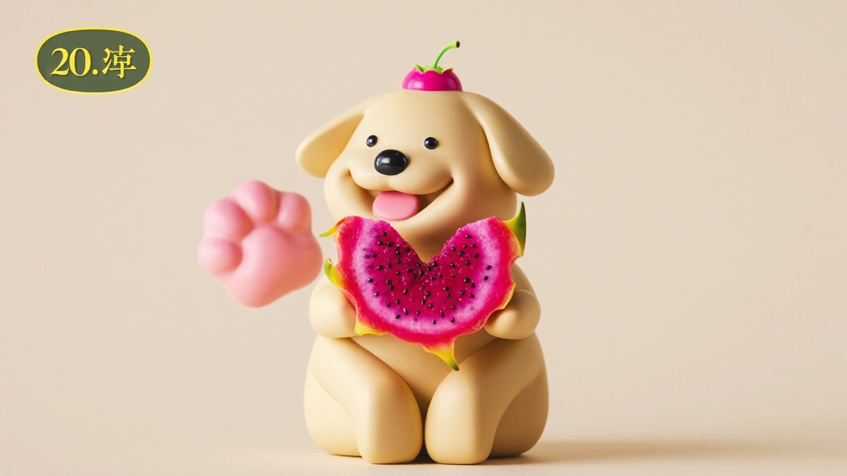 The red pigment in dragon fruit passes straight through — pink poop after a red-fleshed slice is normal
