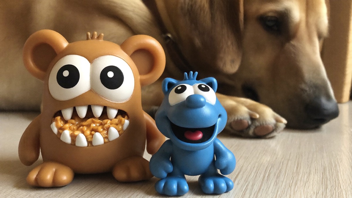 A thin smear in a Kong keeps a dog happily occupied — freeze it in the heat