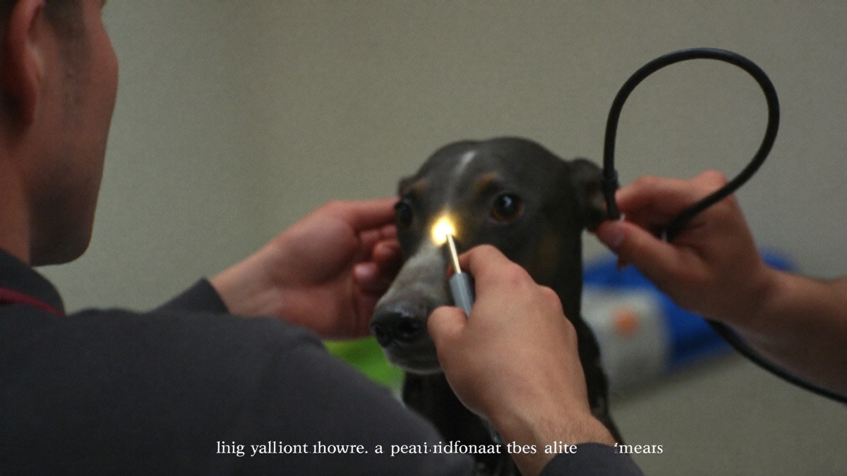 Only a vet exam and a stain test can tell a scratch from a serious ulcer