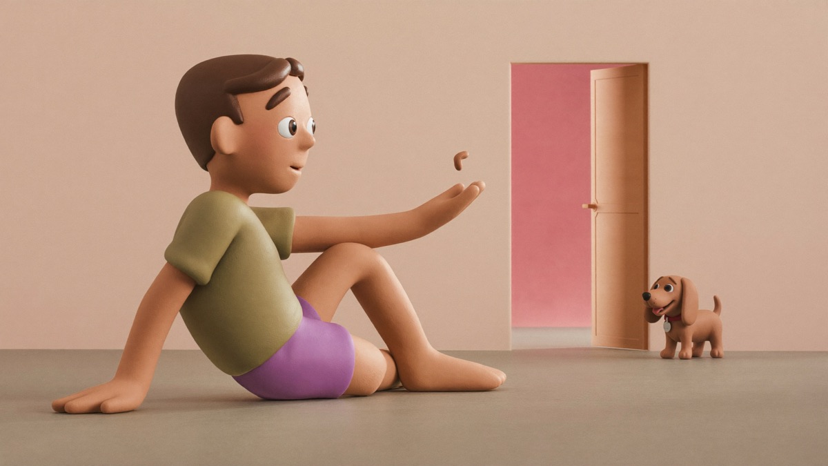 The no-approach protocol: sit low, look away, toss the treat — and let the dog decide when to close the gap