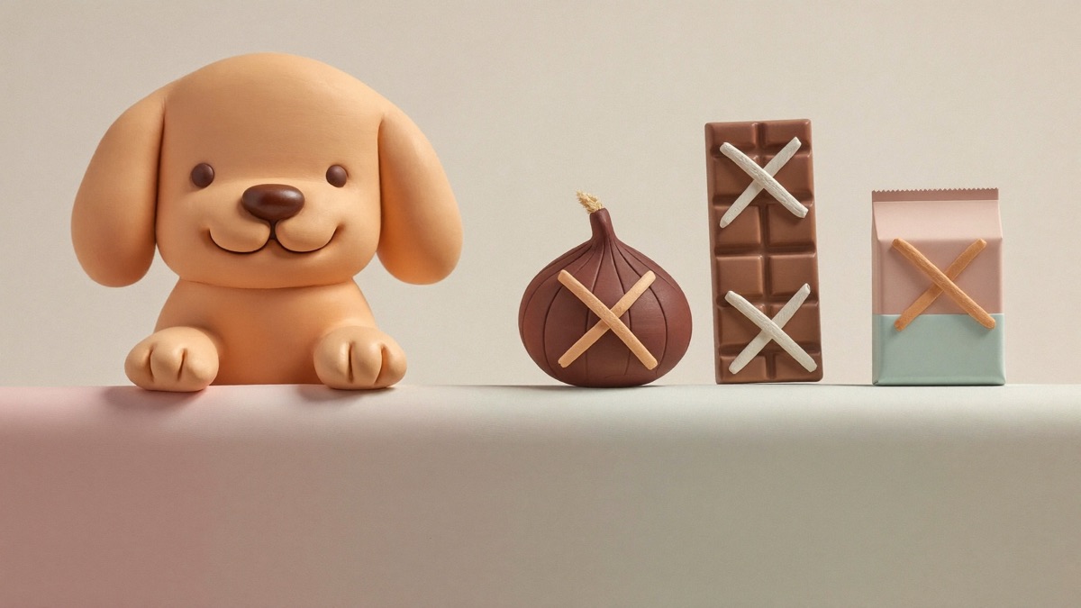 Chocolate, grapes, onions and sugar-free gum belong on the far side of a barrier your dog never crosses