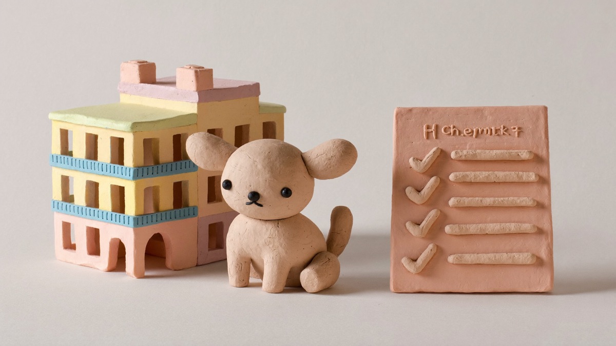 One approved small dog per HDB flat, with a short checklist of conditions to tick off