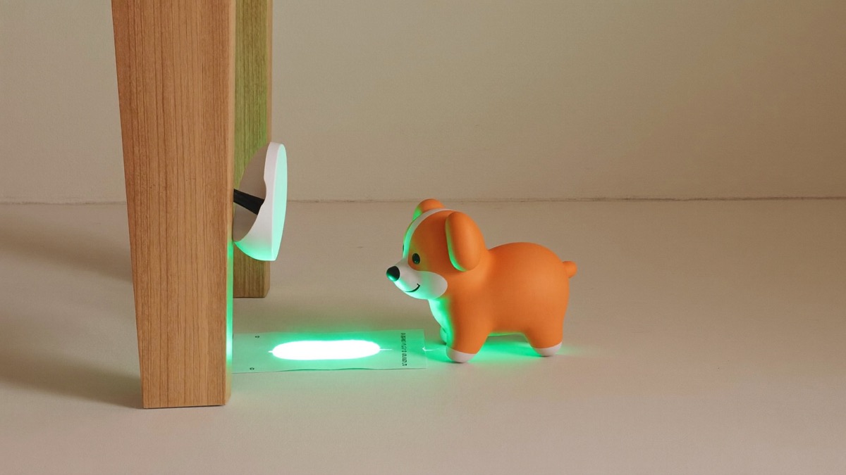 Erase the old message and the reply stops — a clean spot points the dog back to the real toilet