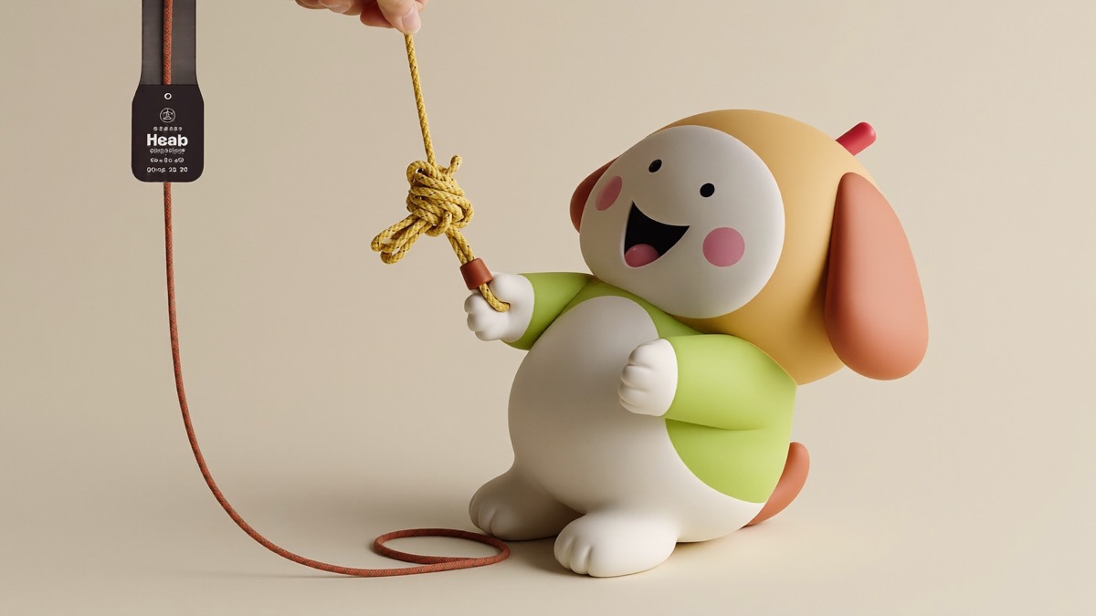 Slack leash, boring human, brilliant toy — the game moves to the object that's allowed