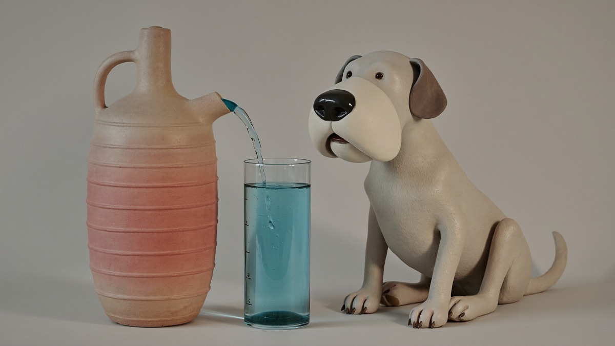 Measure, don't guess — fill and top up the bowl from a marked jug for two or three days to get a real daily total