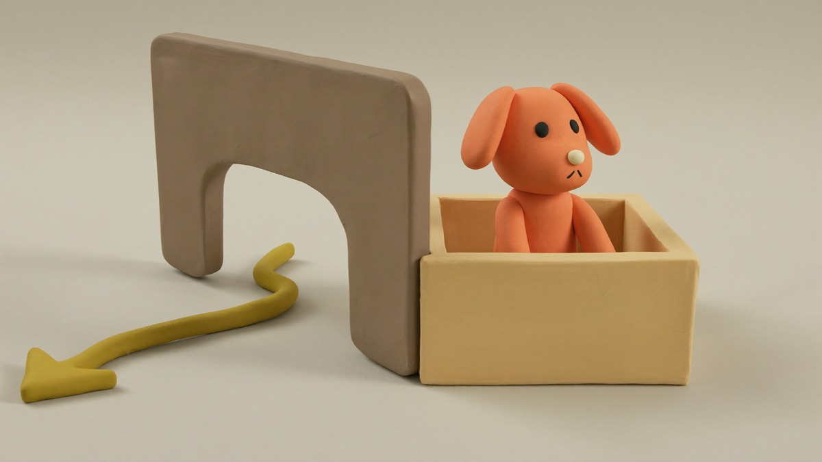 One adult crate, a moving wall: slide the divider back as the puppy grows into the space